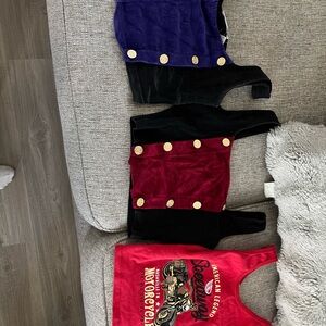 Colorful Buttoned Crop Tops